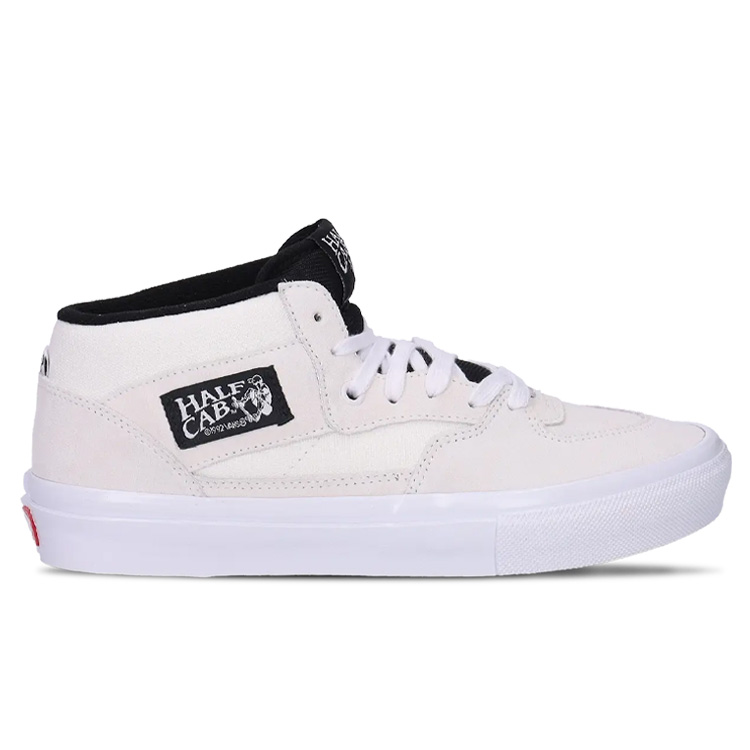 VANS バンズ スニーカー MN SKATE HALF CAB WHITE BLACK VN0A5FCDYB2 スケート ハーフキャブ ホワイト メンズ 男性用｜snkrs-aclo｜02