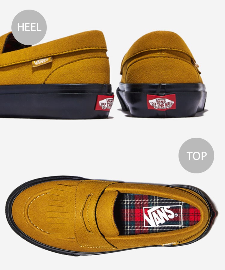 VANS バンズ スニーカー FUDGE LOAFER MUSTARD V196CF FDG ファッジ