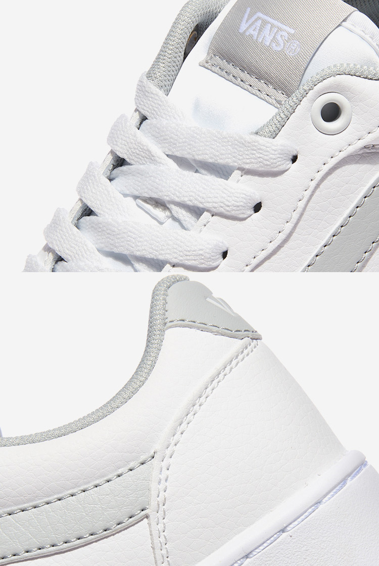 VANS スニーカー 厚底 KULICK PLAT WHITE GRAY V2948 PLATキュー