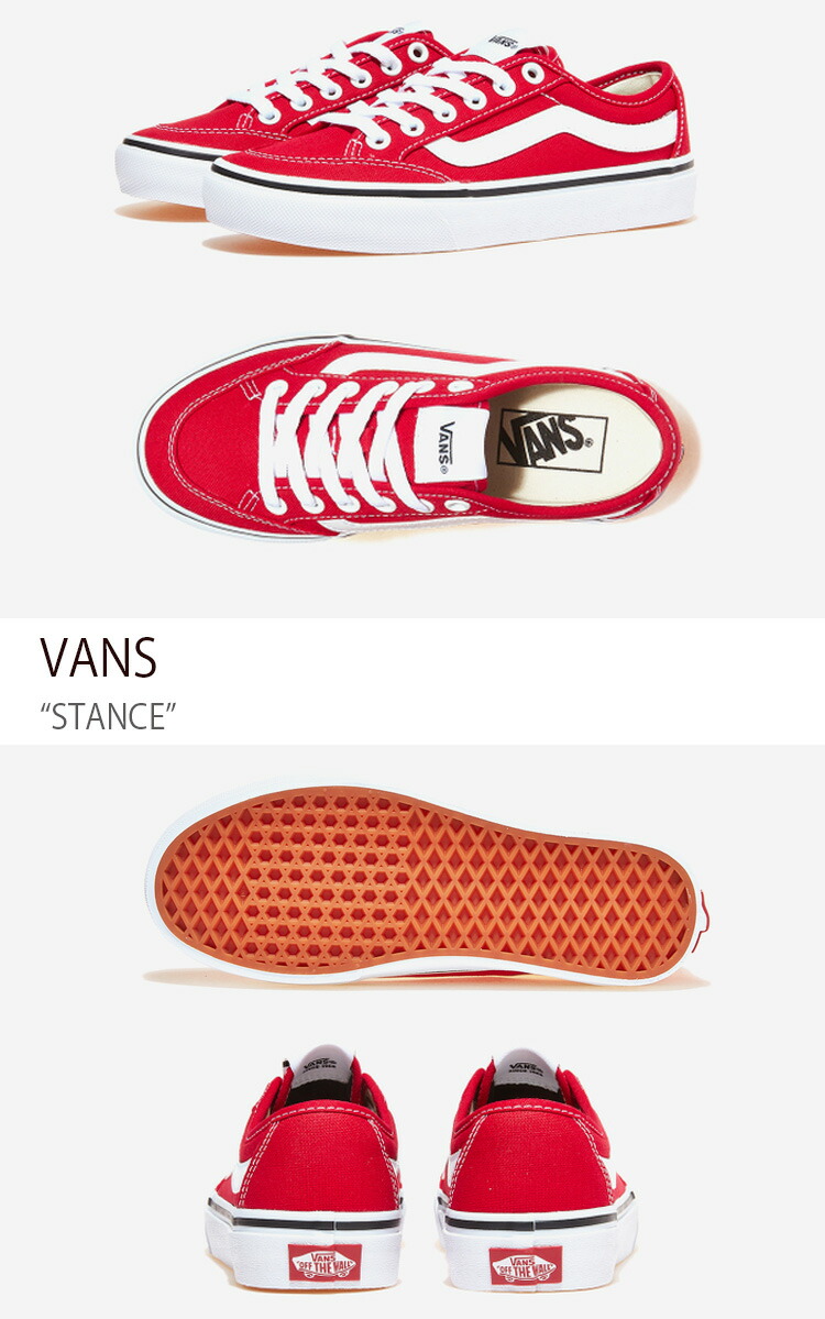 VANS（ヴァンズ） バンズ スニーカー STANCE RED WHITE V362 RED/WHITE