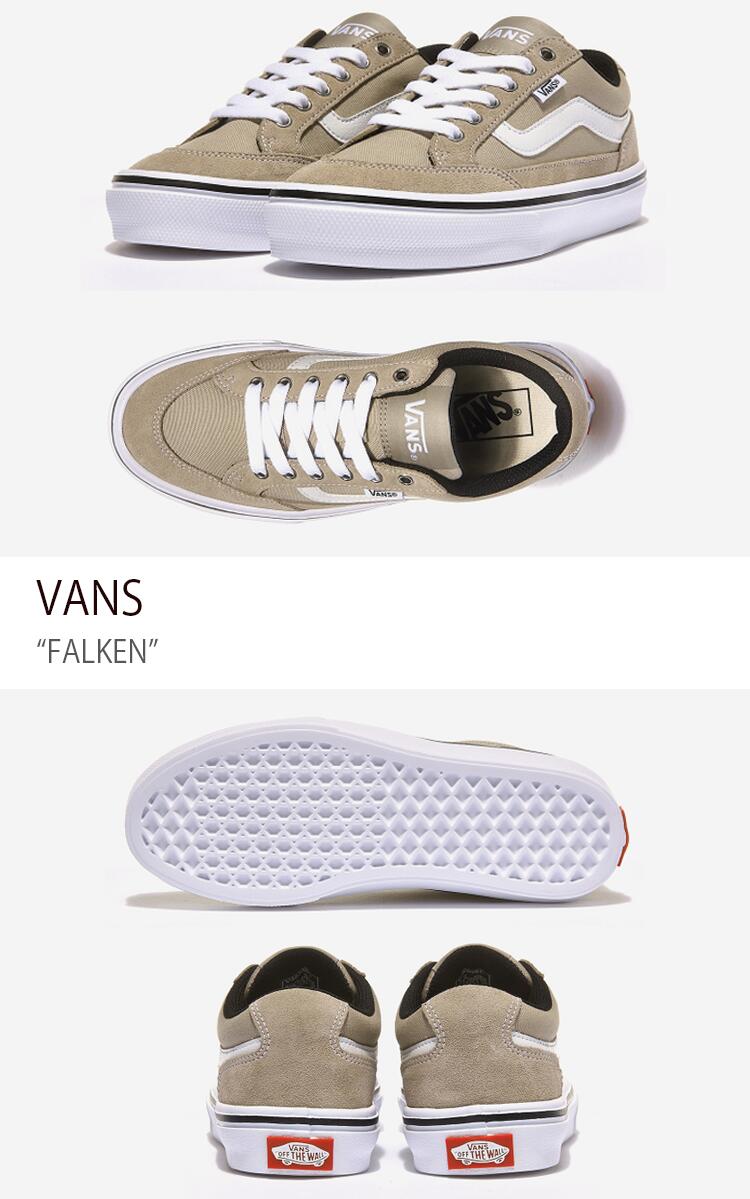 VANS ヴァンズ スニーカー バンズ シューズ FALKEN ファルケン V3830SC TAUPE トープ ベージュ メンズ レディース  ウィメンズ 男性用 女性用