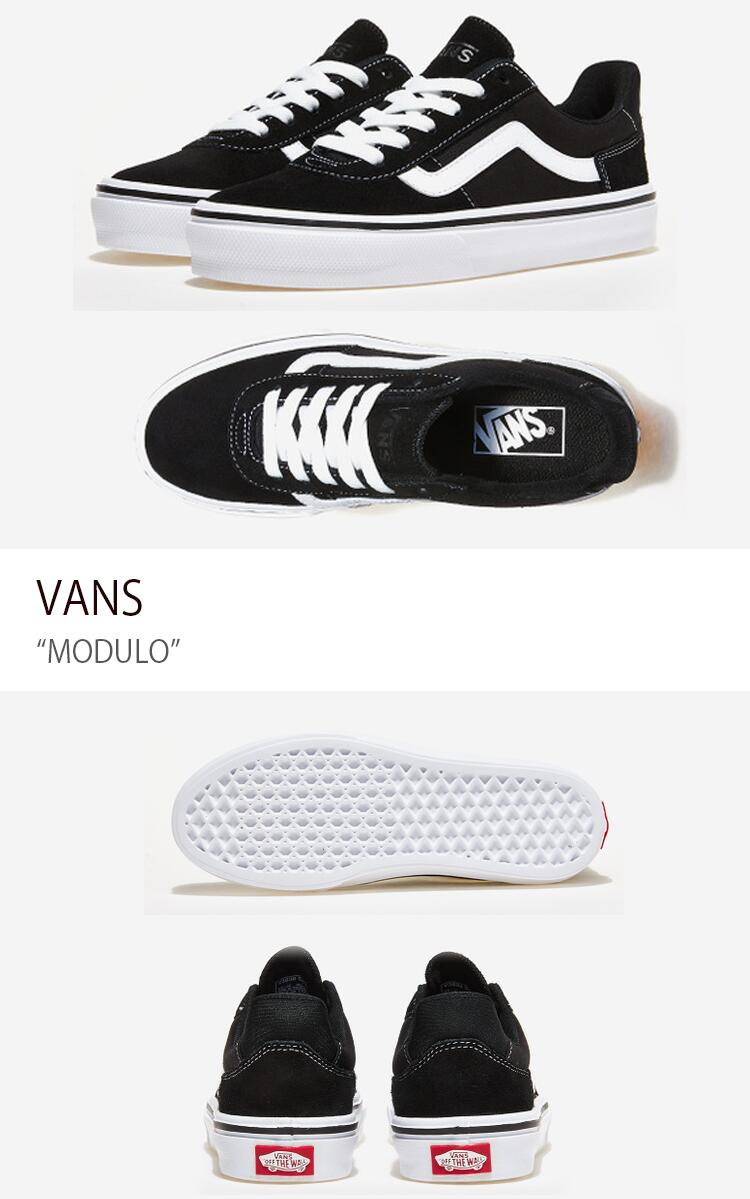 VANS バンズ スニーカー MODULO BLACK WHITE モデューロ ブラック ホワイト ヴァンズ シューズ V3838 SC