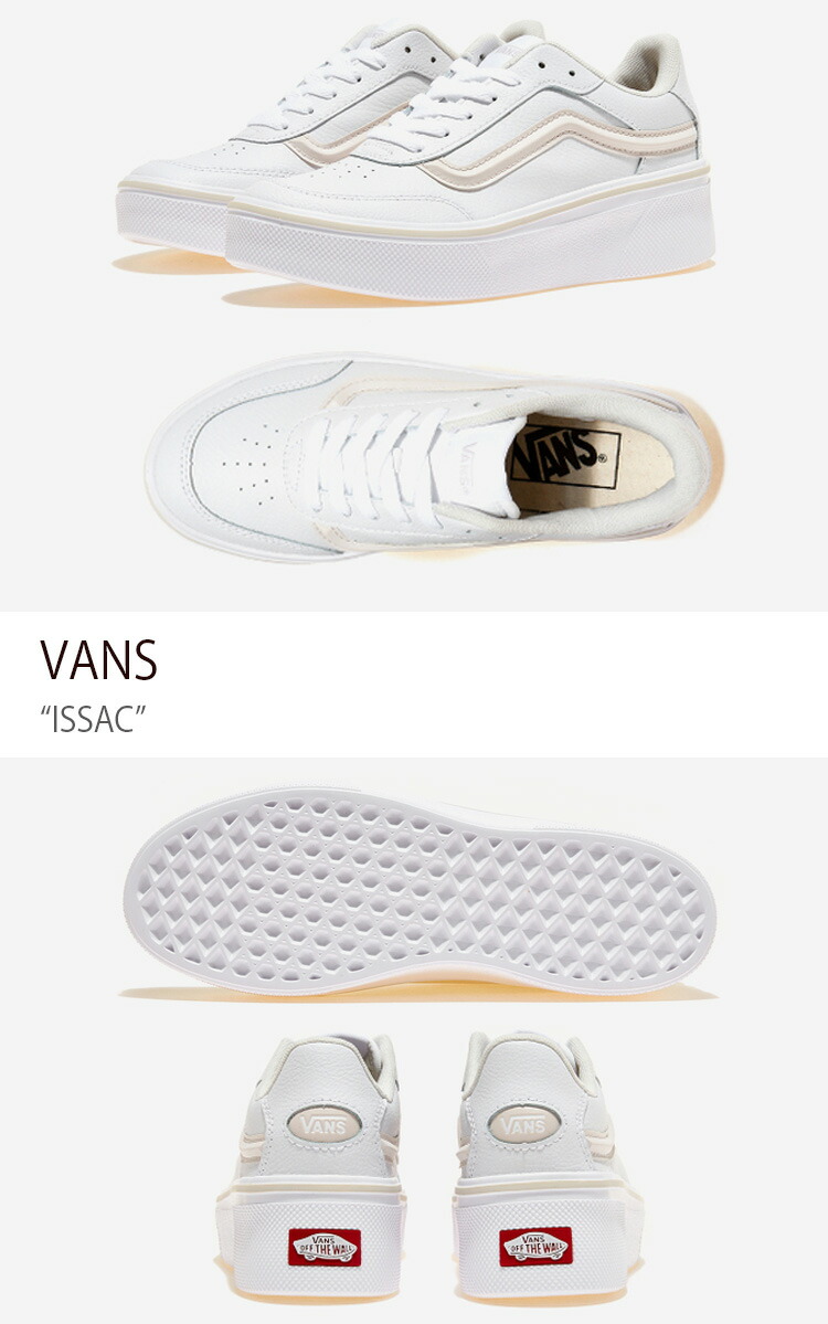 VANS バンズ スニーカー ISSAC WHITE PINK V3942 WHITE/PINK