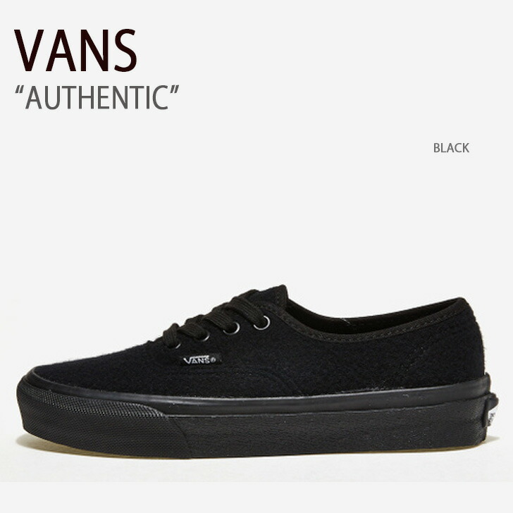 VANS バンズ スニーカー AUTHENTIC BLACK V44CF FELT オーセンティック