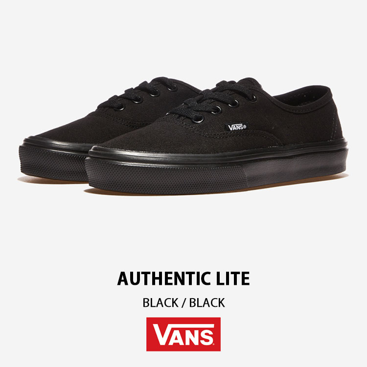 国内発◆VANS◆ヴァンズ AUTHENTIC LITE V44 LITE BLACK/BLACK VANS AUTHENTIC LITE V44 LITE BLACK/BLACK Skateboarding Japan