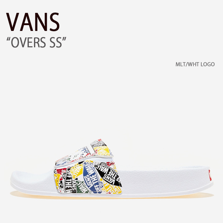 VANS バンズ サンダル OVERS SS MULTI WHITE LOGO V7590 オーバーズSS