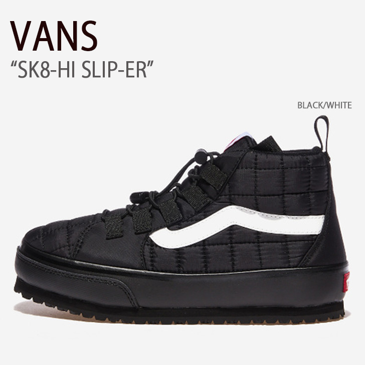 VANS バンズ スニーカー SK8-HI SLIP-ER BLACK WHITE V8881