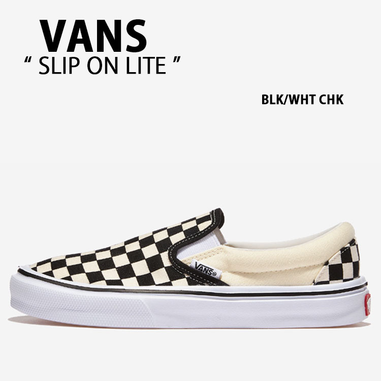 VANS（ヴァンズ） バンズ スニーカー SLIP ON LITE BLACK WHITE