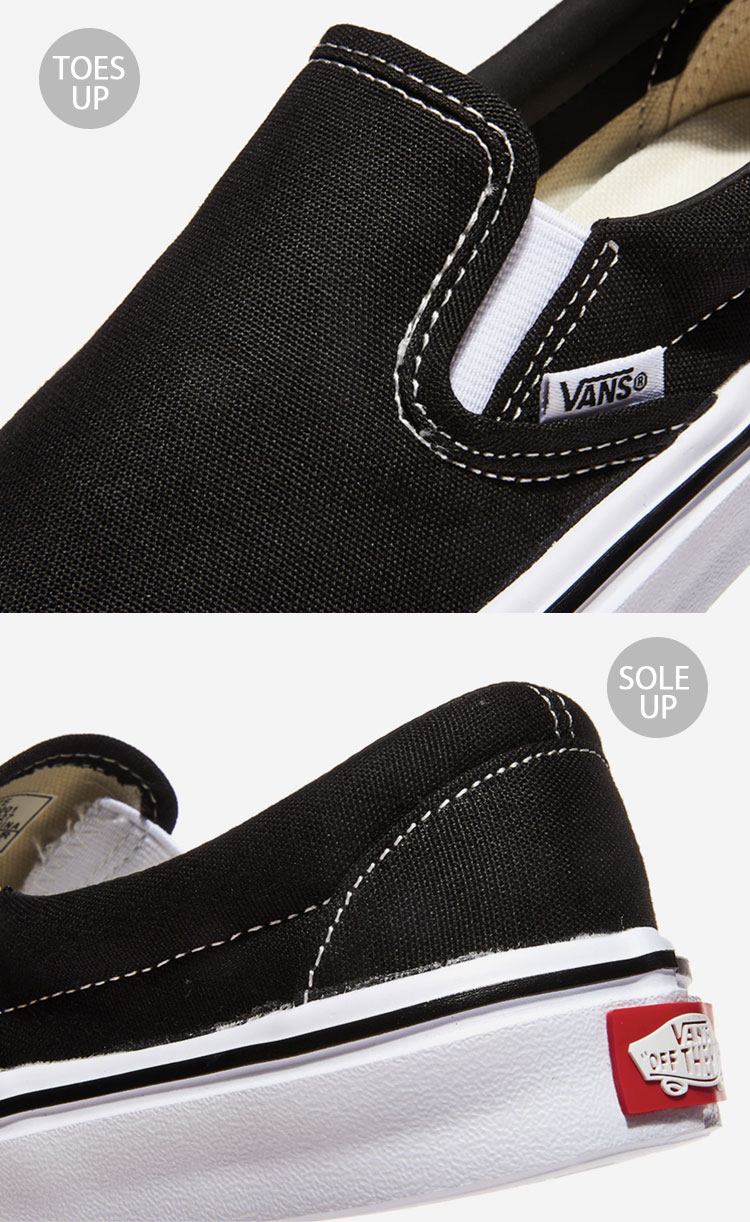 VANS バンズ スニーカー SLIP ON LITE BLACK WHITE V98