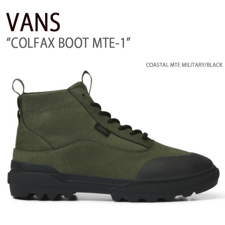 VANS バンズ スニーカー COLFAX BOOT MTE-1 COASTAL MTE MILITARY BLACK VN0005UV3RX  コルファックスブーツ ブラック メンズ 男性用