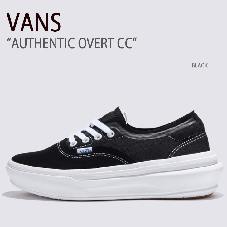 VANS バンズ スニーカー AUTHENTIC OVERT CC BLACK VN0007NVBLK