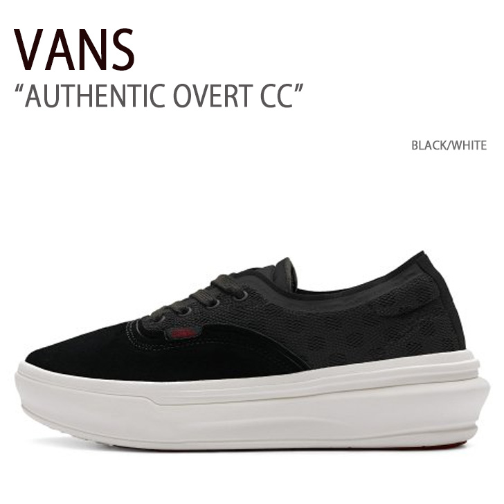 VANS バンズ スニーカー AUTHENTIC OVERT CC BLACK WHITE