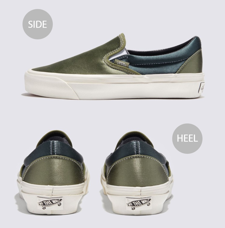 SSZ加藤監修 VANS MA-1ジャケット Lサイズ オリーブグリーン VANS バンズ スニーカー SLIP-ON REISSUE 98 LX SATIN LODEN