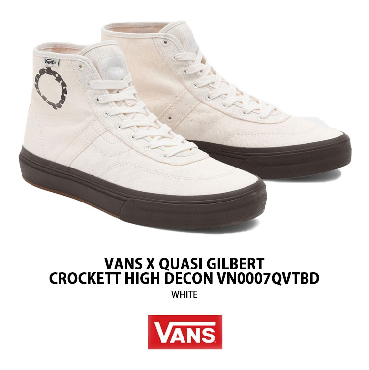 VANS バンズ スニーカー X QUASI CROCKETT HIGH DECON WHITE