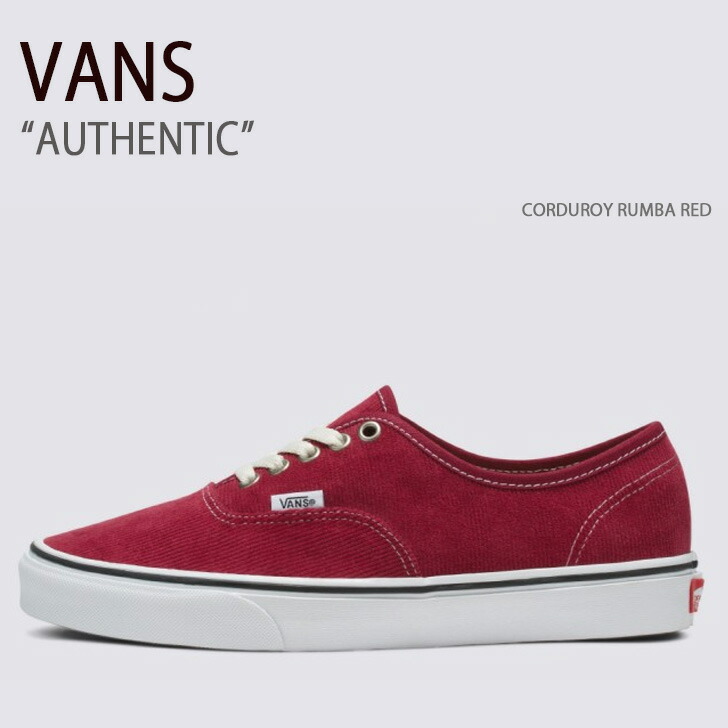 VANS バンズ スニーカー AUTHENTIC CORDUROY RUMBA RED VN0009PV9D0