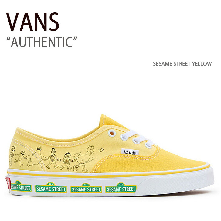 VANS バンズ スニーカー AUTHENTIC SESAME STREET YELLOW VN0009PVYLW