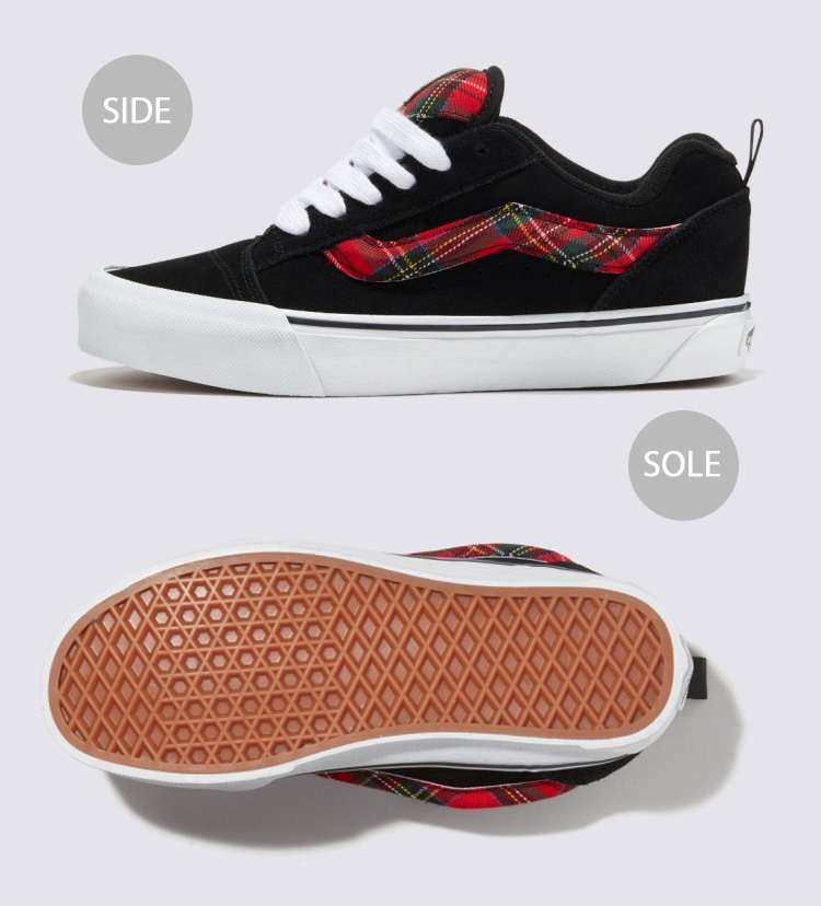 VANS バンズ スニーカー KNU SKOOL RAVE PLAID BLACK