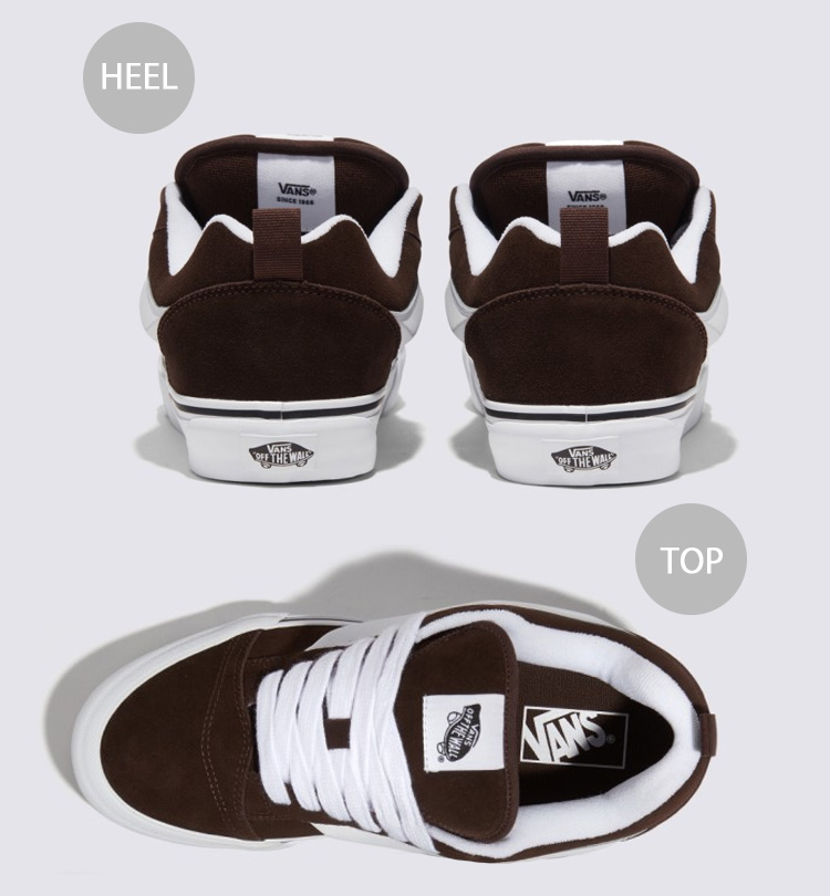 VANS（ヴァンズ） バンズ スニーカー KNU SKOOL BROWN WHITE 