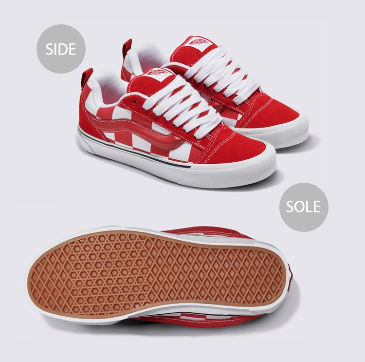 VANS バンズ スニーカー KNU SKOOL MEGA CHECK RED VN0009QCRED