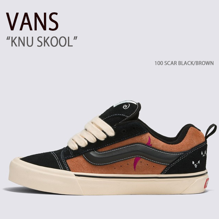 VANS バンズ スニーカー KNU SKOOL DISNEY 100 SCAR BLACK BROWN