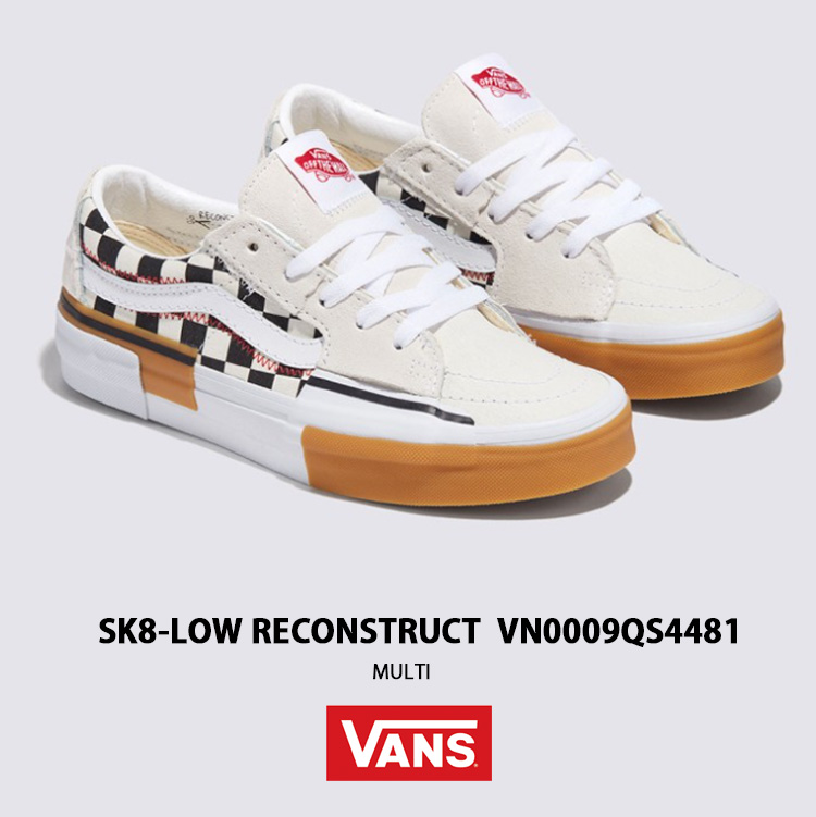VANS バンズ スニーカーSK8-LOW RECONSTRUCT CAMO CHECK MULTI