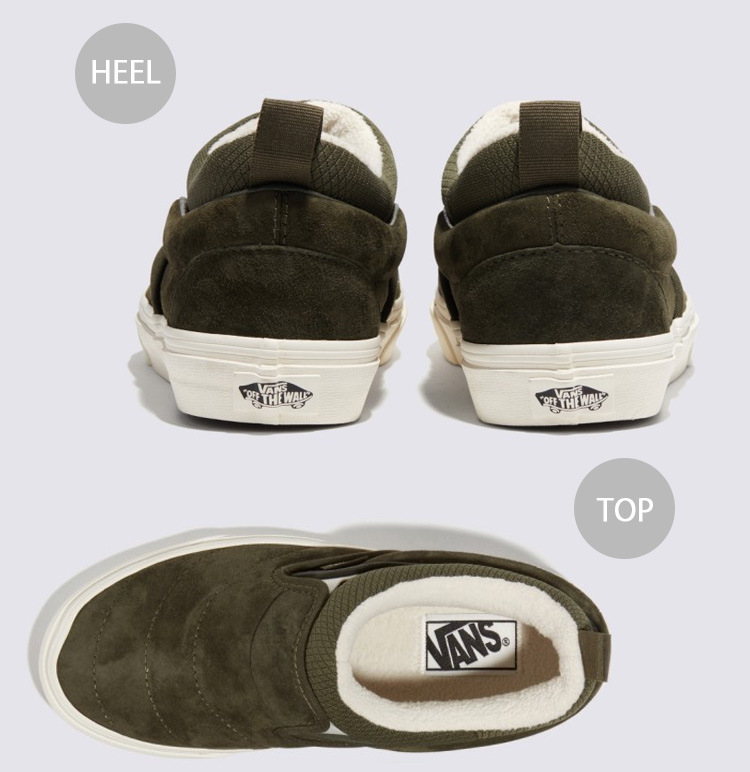 VANS（ヴァンズ） バンズ スニーカー SLIP-ON MID COZY KNIT OLIVE