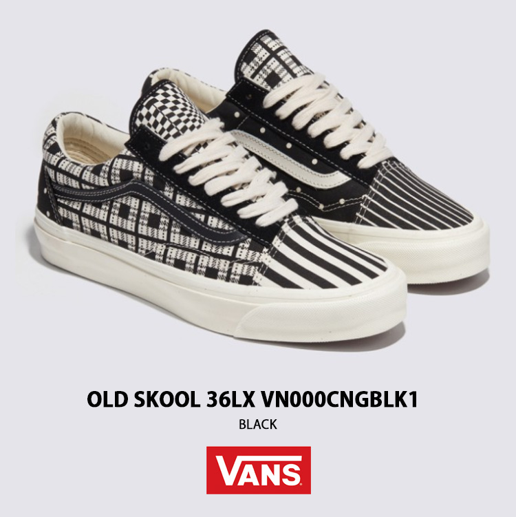 VANS バンズ スニーカー OLDSKOOL 36 LX PATTERN CLASH BLACK VN000CNGBLK オールドスクール 36  LX ブラック メンズ レディース 男性用 女性用