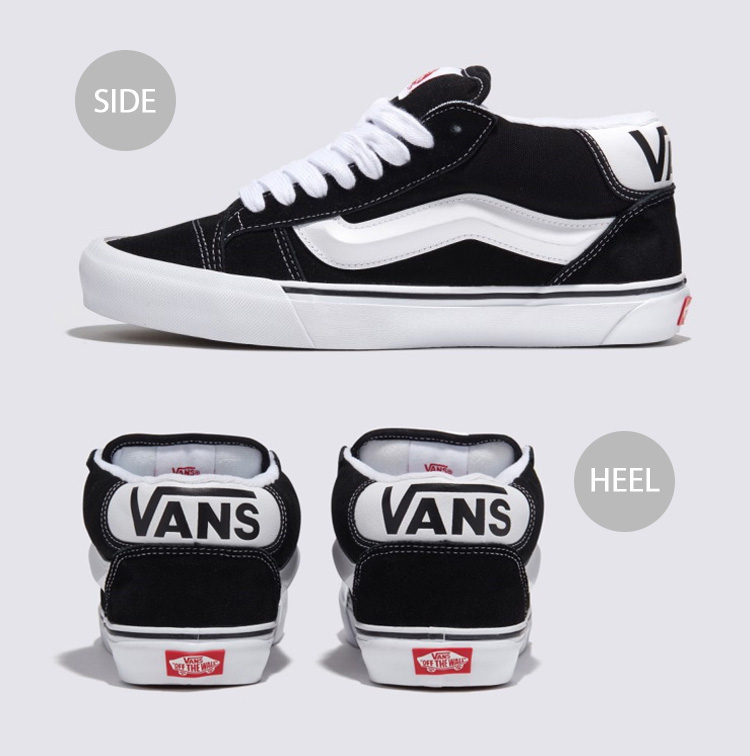 VANS（ヴァンズ） バンズ スニーカー Knu Mid BLACK TRUE WHITE