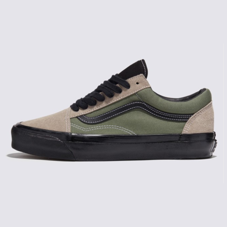 VANS バンズ スニーカー VANS OLD SKOOL 36LX ALUMINIUM OLIVE VN000CQDCL3 オールドスクール36LX アルミニウム オリーブ メンズ レディース｜snkrs-aclo｜02