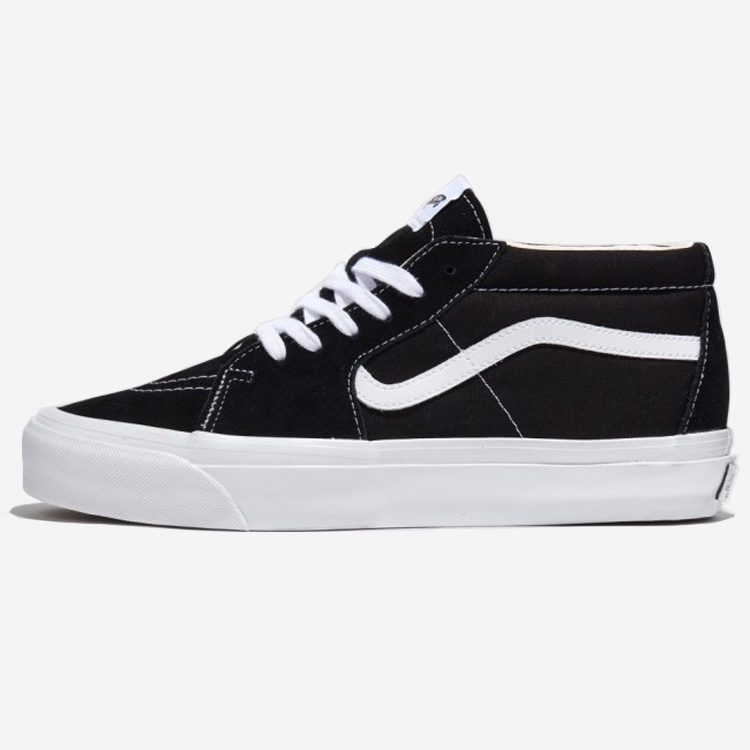 VANS バンズ スニーカー SK8-Mid REISSUE 83 LX BLACK WHITE VN000CQQBA2 スケートミッド リーシュ 83 LX ブラック ホワイト メンズ レディース 男性用｜snkrs-aclo｜02