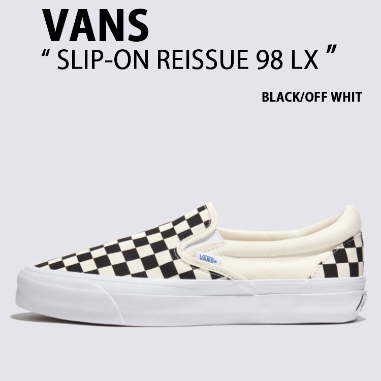 【VANS 】バンズ スリッポン スニーカー US(CHECKERBOARD) VANS バンズ スニーカー CHECKERBOARD SLIP-ON REISSUE 98 LX