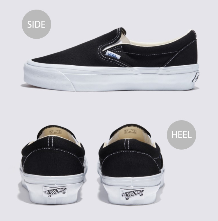 VANS バンズ スニーカー SLIP-ON REISSUE 98 LX BLACK WHITE