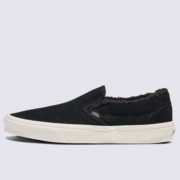 バンズ VANS ヴァンズCLASSIC SLIP-ONクラシック スリッポン(SHERPA)BLACK/MARSHMALLOW(シェルパ)ブラック/マシュマロメンズ レディース スニーカー 靴 スケボー sk8 ストリート ローカット ファー VANS（ヴァンズ） バンズ スニーカー CLASSIC SLIP-ON SHERPA BLACK