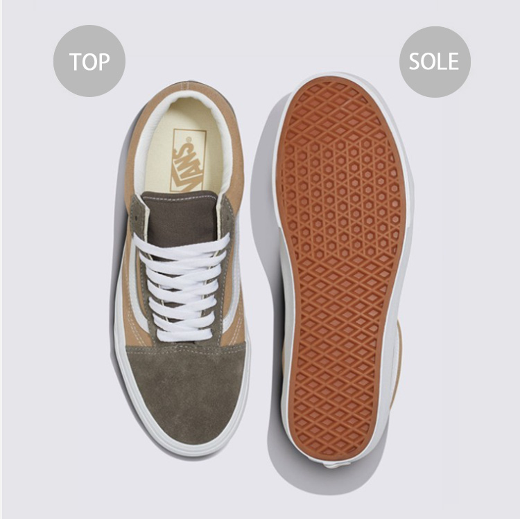 VANS バンズ スニーカー OLDSKOOL CANVAS SUEDE BLOCK BROWN