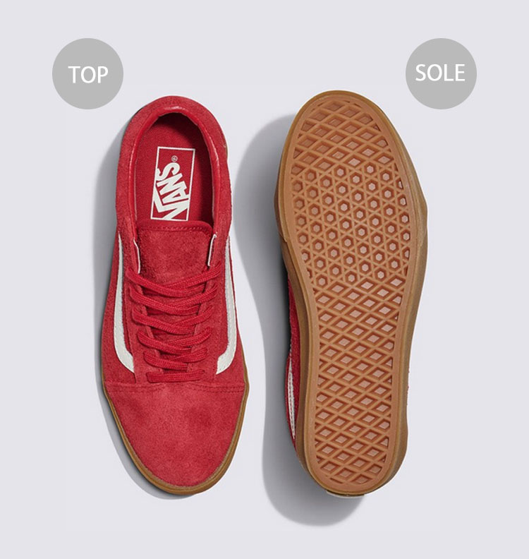 VANS バンズ レディース スニーカー OLDSKOOL LOW PRO RED GUM