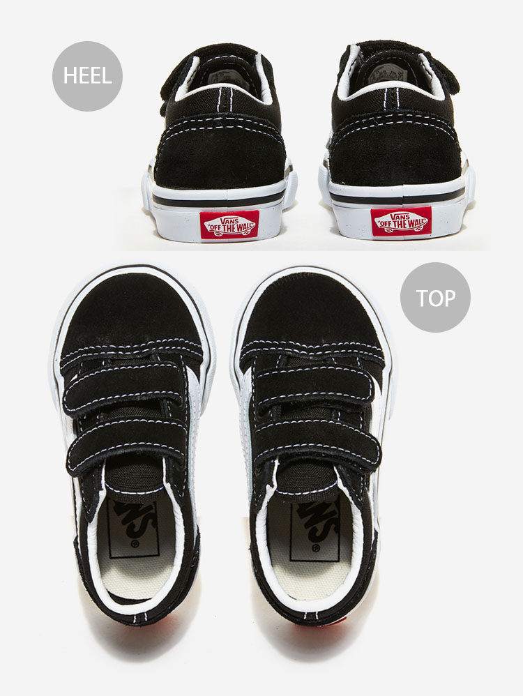 ベルクロに「OFF THE WALL」がプリントされたVANS OLD SKOOL V