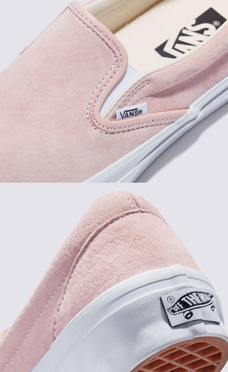 [VANS] スニーカー クラシック スリッポン PIG SUEDE ホワイト Amazon | VANS バンズ US企画 メンズ Slipon スリッポン Pig