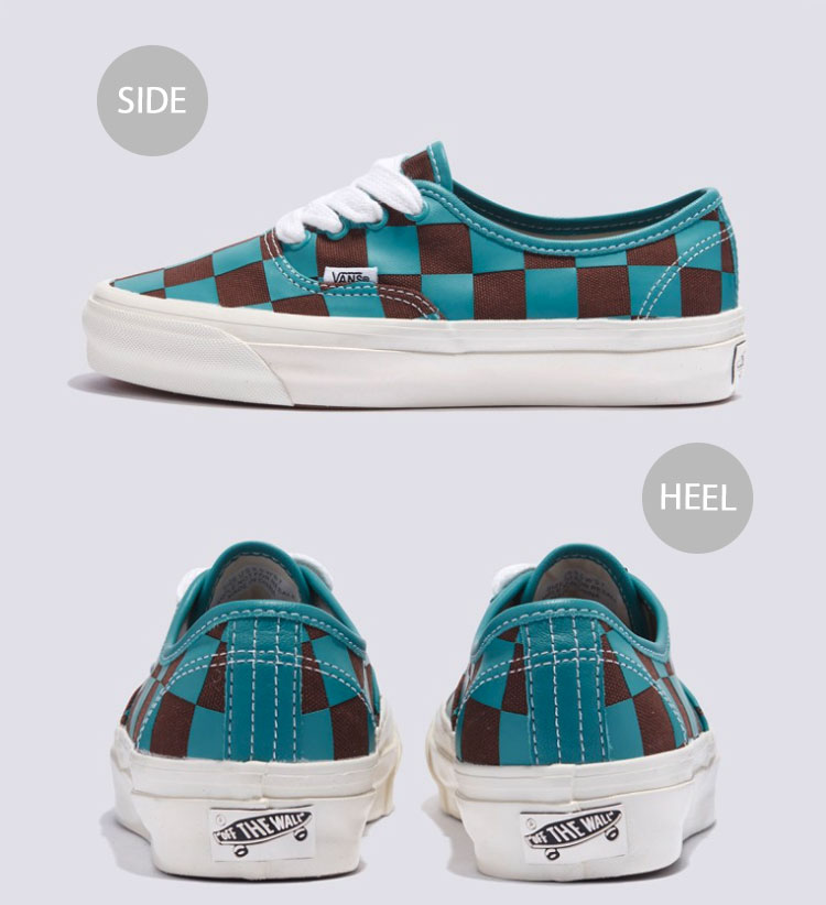 VANS バンズ スニーカー AUTHENTIC 44 CHECKERBOARD TEAL BROWN