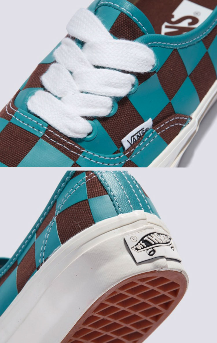 スニーカー VANS SNEAKER (VN000D5KGWS) VANS バンズ スニーカー AUTHENTIC 44 CHECKERBOARD TEAL BROWN
