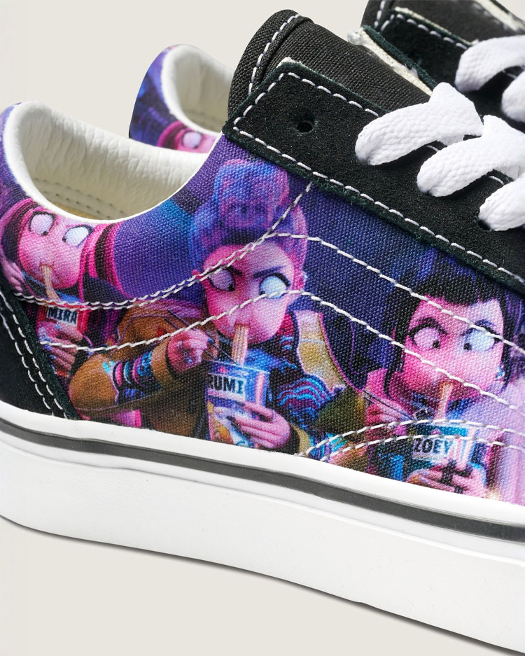 新品KPop Demon Hunters / リトルキッズ オールドスクール V VANS（ヴァンズ） バンズ キッズ スニーカー KPOP DEMON HUNTERS OLD