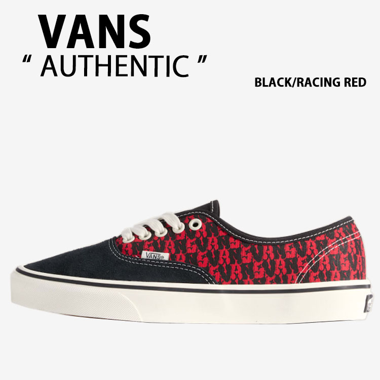 VANS（ヴァンズ） バンズ スニーカー AUTHENTIC BLACK RACING RED 