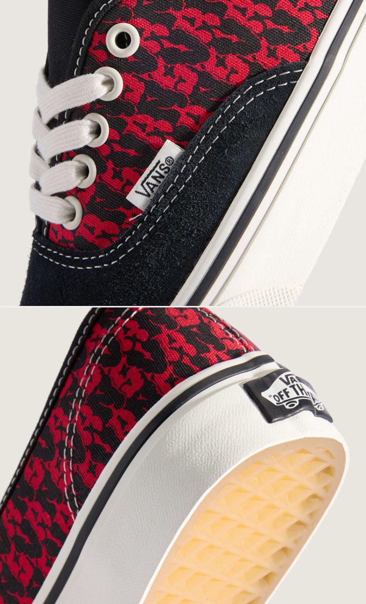 VANS（ヴァンズ） バンズ スニーカー AUTHENTIC BLACK RACING RED 