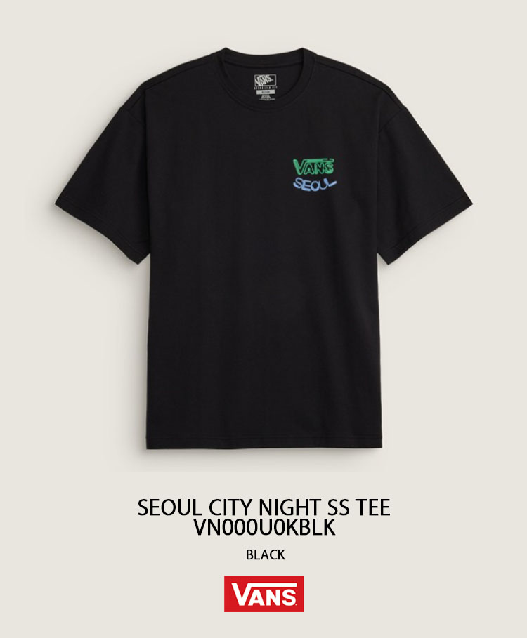 VANS（ヴァンズ） バンズ 韓国限定 Tシャツ ネオンサイン SEOUL CITY