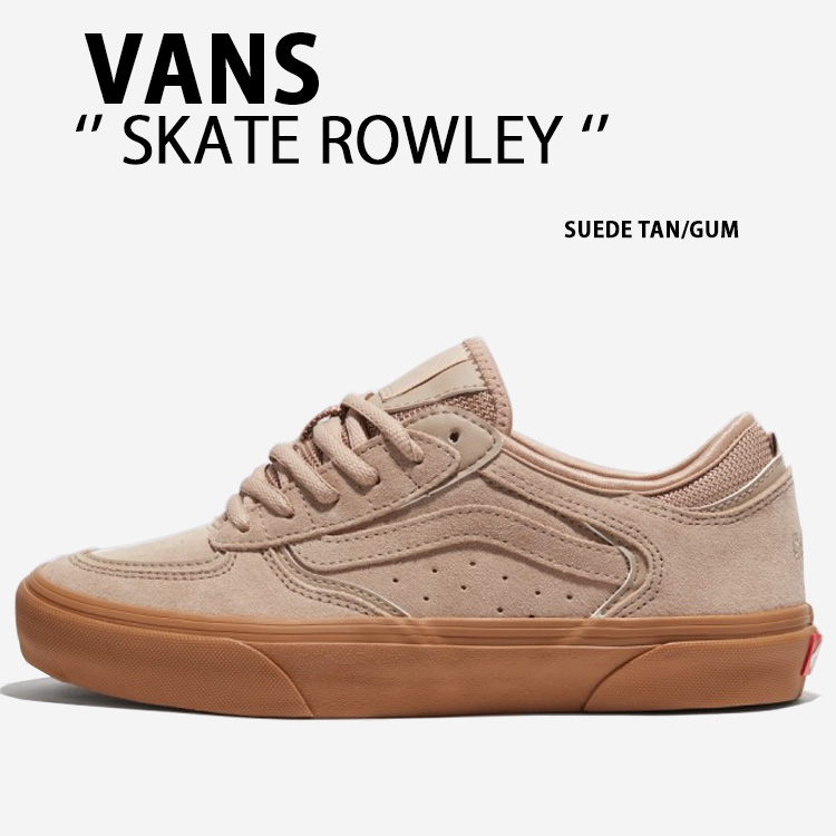 タン薄30、キャメル30 VANS バンズ スニーカー SKATE ROWLEY SUEDE TAN GUM