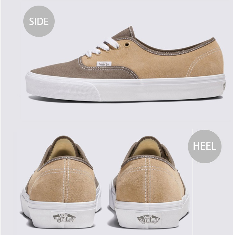 VANS バンズ スニーカー AUTHENTIC CANVAS SUEDE BLOCK BROWN
