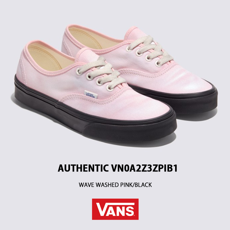 [VANS] スニーカー オーセンティック AUTHENTIC グリーンピンク VANS バンズ スニーカー AUTHENTIC PINK BLACK VN0A2Z3ZPIB
