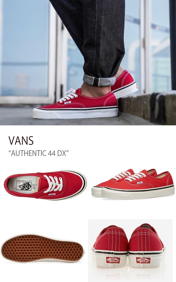 VANS バンズ スニーカー AUTHENTIC 44 DX RACING RED