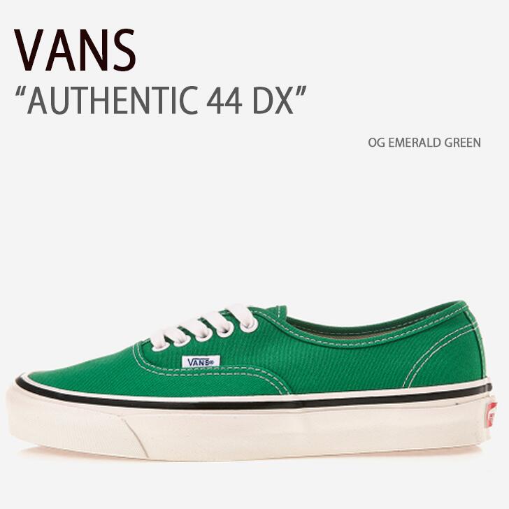 VANS ヴァンズ スニーカー バンズ シューズ AUTHENTIC 44 DX オーセンティック 44 デラックス VN0A38ENVKZ  エメラルドグリーン メンズ レディース 男性用 女性用