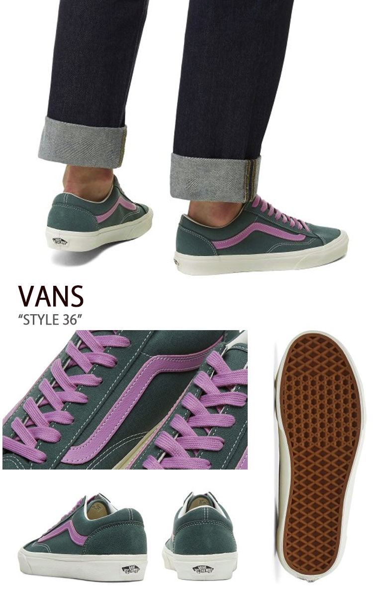 VANS バンズ スニーカー STYLE 36 VN0A3DZ3BOC スタイル 36 GREEN PINK