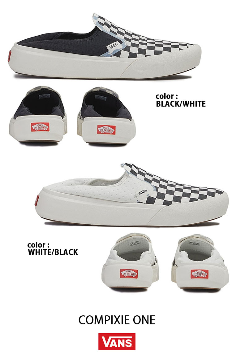 未使用品 VANS バンズ スリッポン 22cm アニマルチェッカーボード 犬柄 VANS（ヴァンズ） バンズ スリッポン ミュール COMPIXIE ONE コン